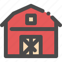 barn, building, farm, house