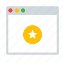 application, favorite, interface, star, window