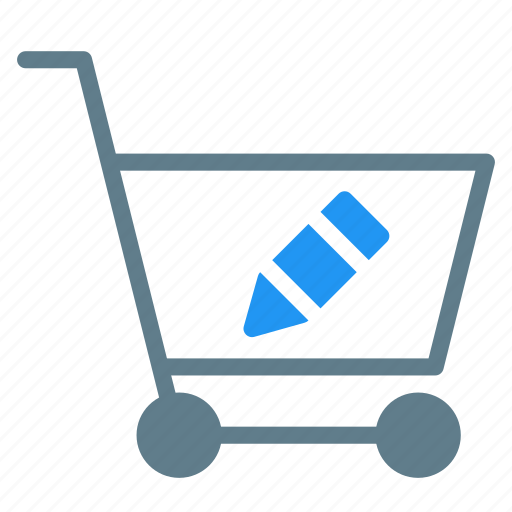 Buy, cart, edit, pen, shopping, trolley icon - Download on Iconfinder