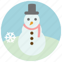 cold, snow, snowflake, snowman, winter