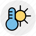 climate, hot, sun, temperature, thermometer, weather