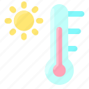 sun, temperature, thermometer, weather