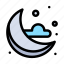 cloud, moon, weather