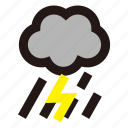 storm, weather, cloud, forecast, lightning, rain, thunder