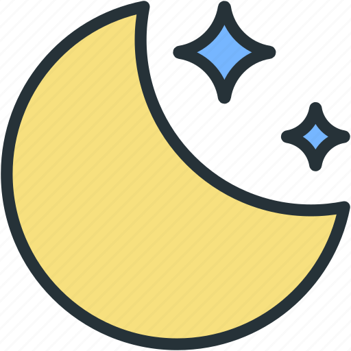 Moon, night, stars, weather icon - Download on Iconfinder