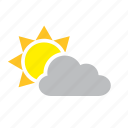 cloud, cloudy, meteorology, sun, weather