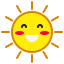 emoticon, happy, smile, smiley, sun, weather