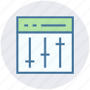 adjustment, blog, control, equalizer, setting, webpage, website