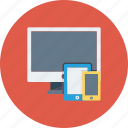 desktop, devices, mobile, responsive, tablet, website icon