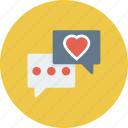 bubble, chat, feedback, message, support, talk icon