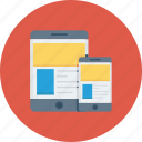 desktop, devices, mobile, responsive, tablet, website icon