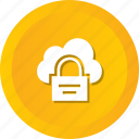 cloud, lock, online, security