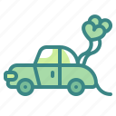 car, heart, love, married, transport, valentines, wedding