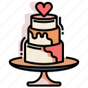 cake, dessert, marriage, wedding, wedding cake