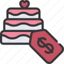 cake, purchase, buy, wedding, food, dessert