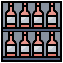 alcohol, alcoholic, drink, shelf, wine, winery