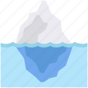 cold, ice, iceberg, ocean, rock, sea, water