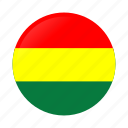 bolivia, bolivia flag, circle, country, flag, flags, national