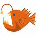 fish, angler fish, animal, sea animal, wildlife, sea, ocean