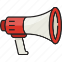 megaphone, marketing, announcement, journalism, press, advertising, communication