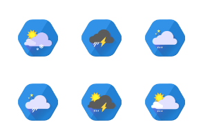 Flat/Material Weather Icon Set