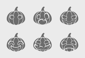 Halloween pumpkins (glyph)