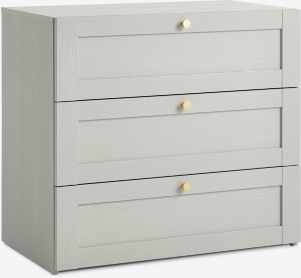 3 drawer chest FRAMLEV grey