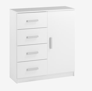 4 drawer 1 door chest TAPDRUP combi white