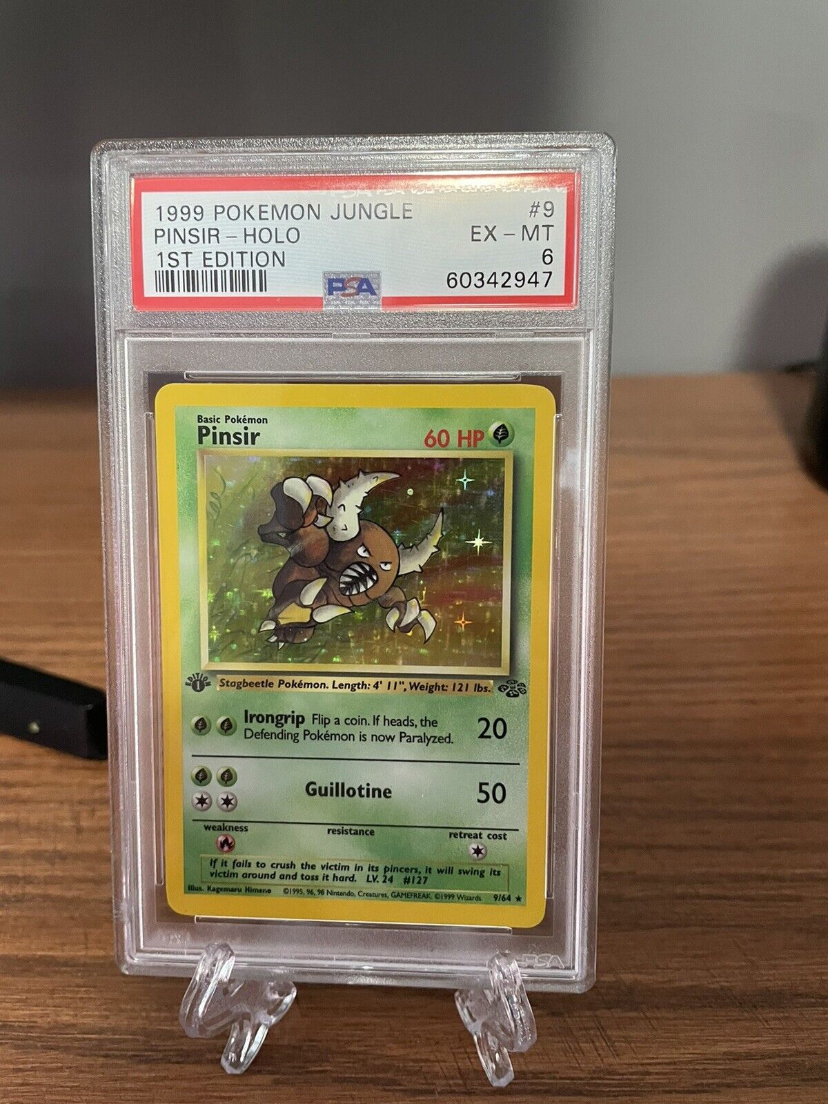 Mavin | Pinsir Holo Jungle 1st Edition Pokemon Card PSA 6