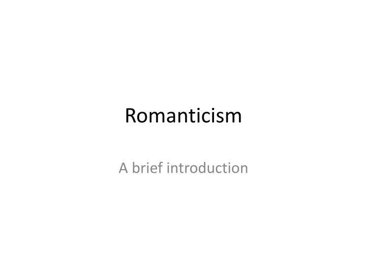 romanticism