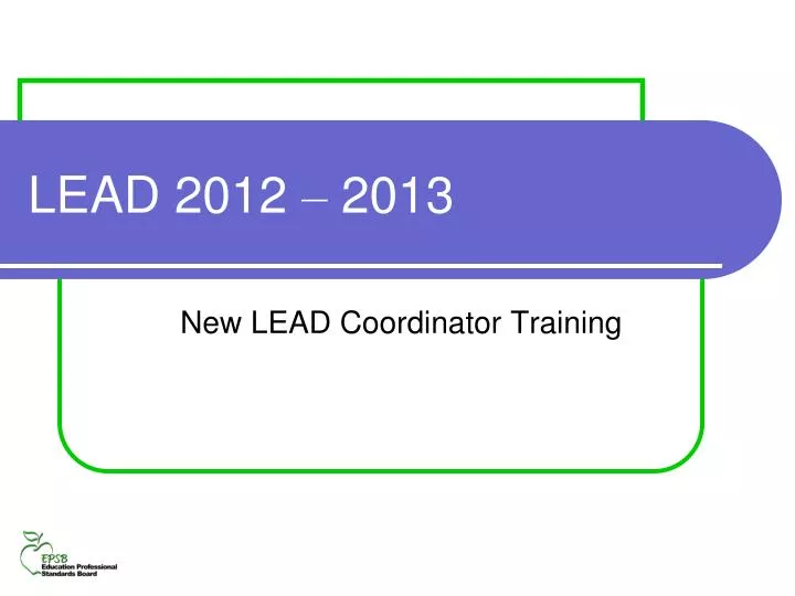 lead 2012 2013