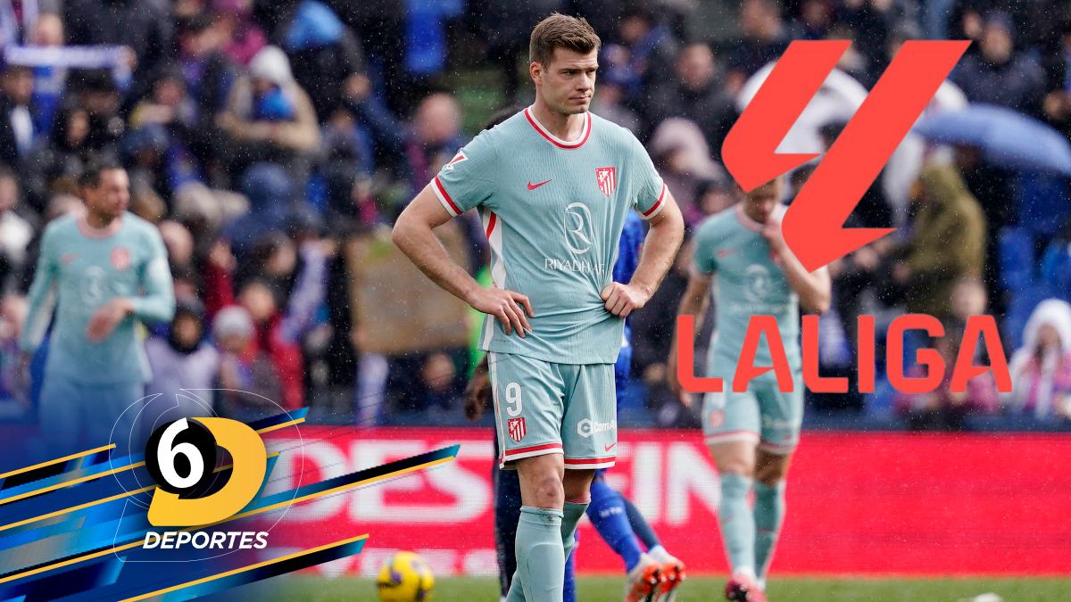 Alexander Sorloth lamentando la derrota del 'Atleti' ante Getafe / Reuters