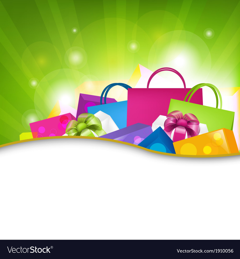 Shopping background Royalty Free Vector Image - VectorStock