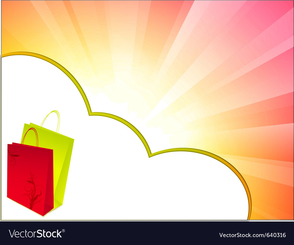 Shopping background Royalty Free Vector Image - VectorStock