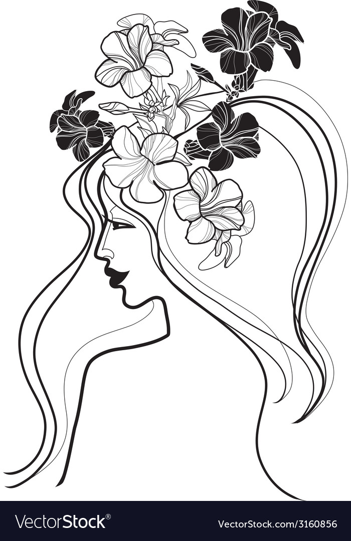 Flower girl Royalty Free Vector Image - VectorStock