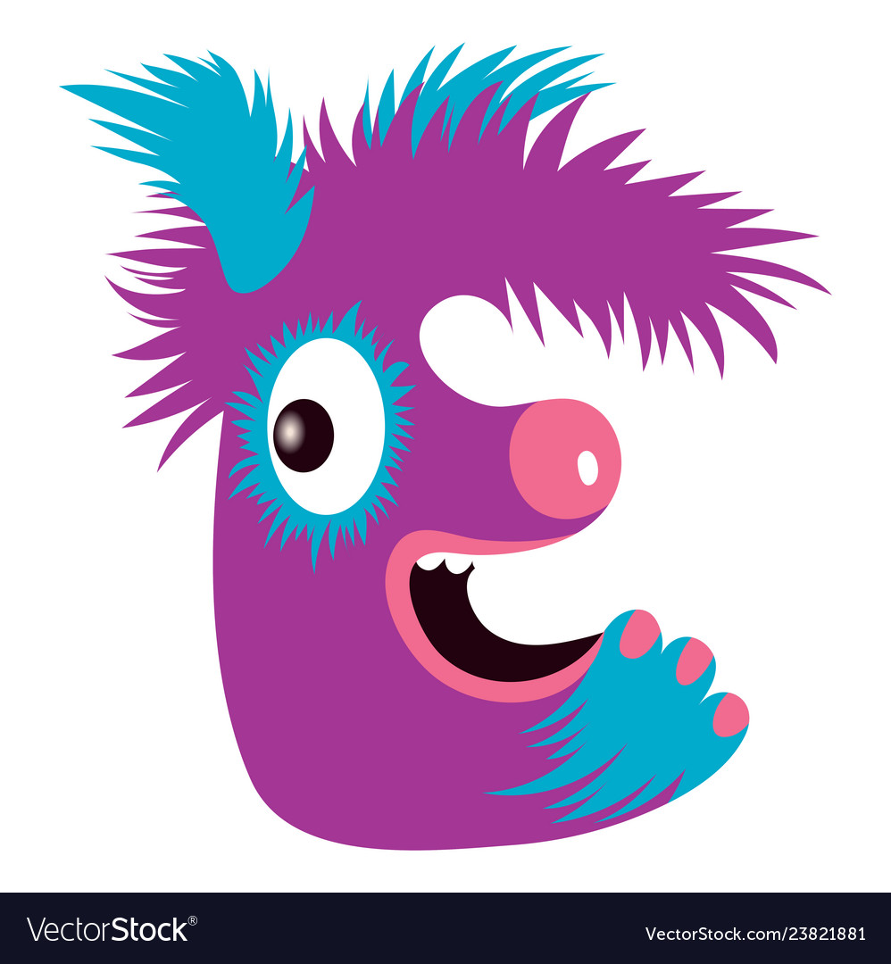 Cartoon Capital Letter E From Monster Alphabet Vector Image | My XXX ...