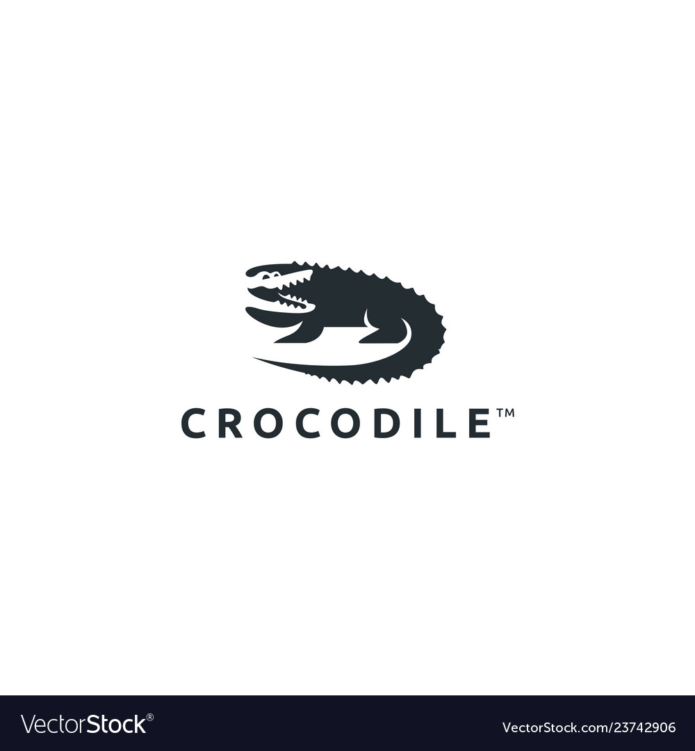 Crocodile logo template vector image