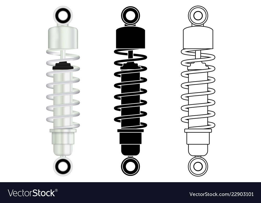 Shock absorber Royalty Free Vector Image - VectorStock