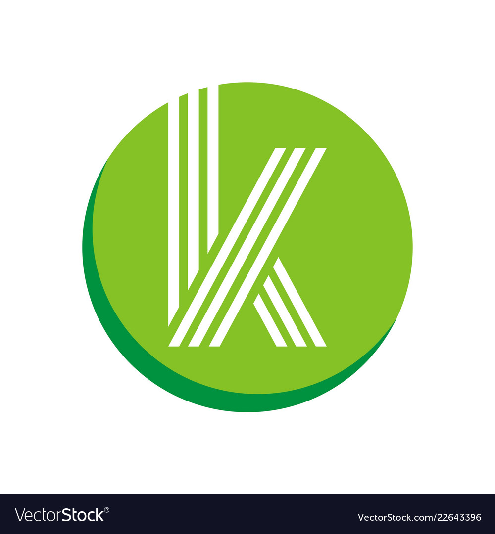 K letter logo Royalty Free Vector Image - VectorStock