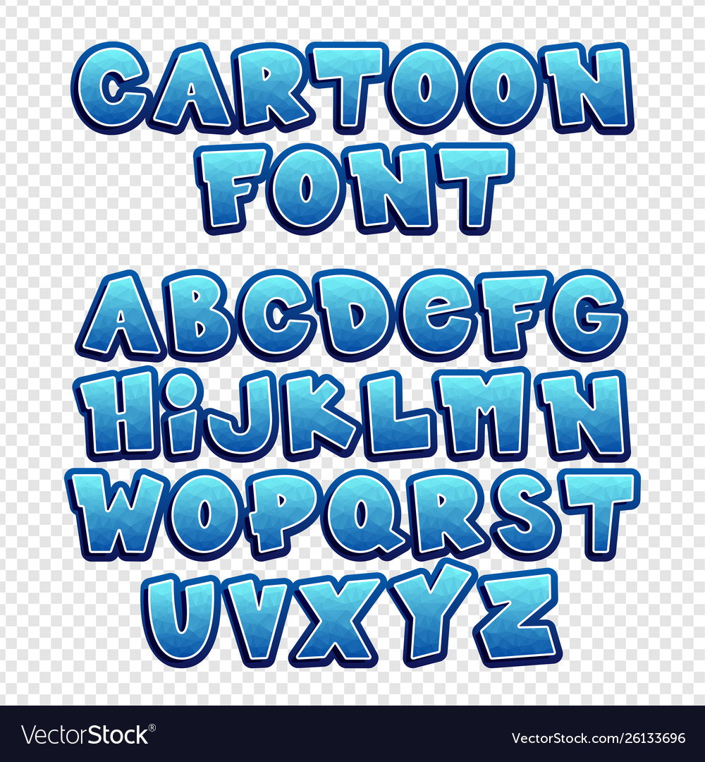 Cartoon Font SVG