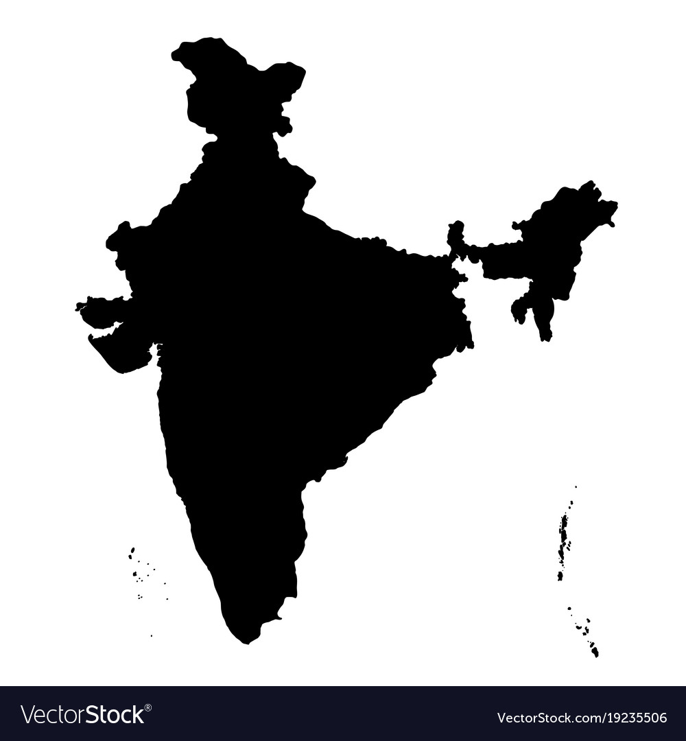 Political Map Of India Black And White From In 10 | Images and Photos ...