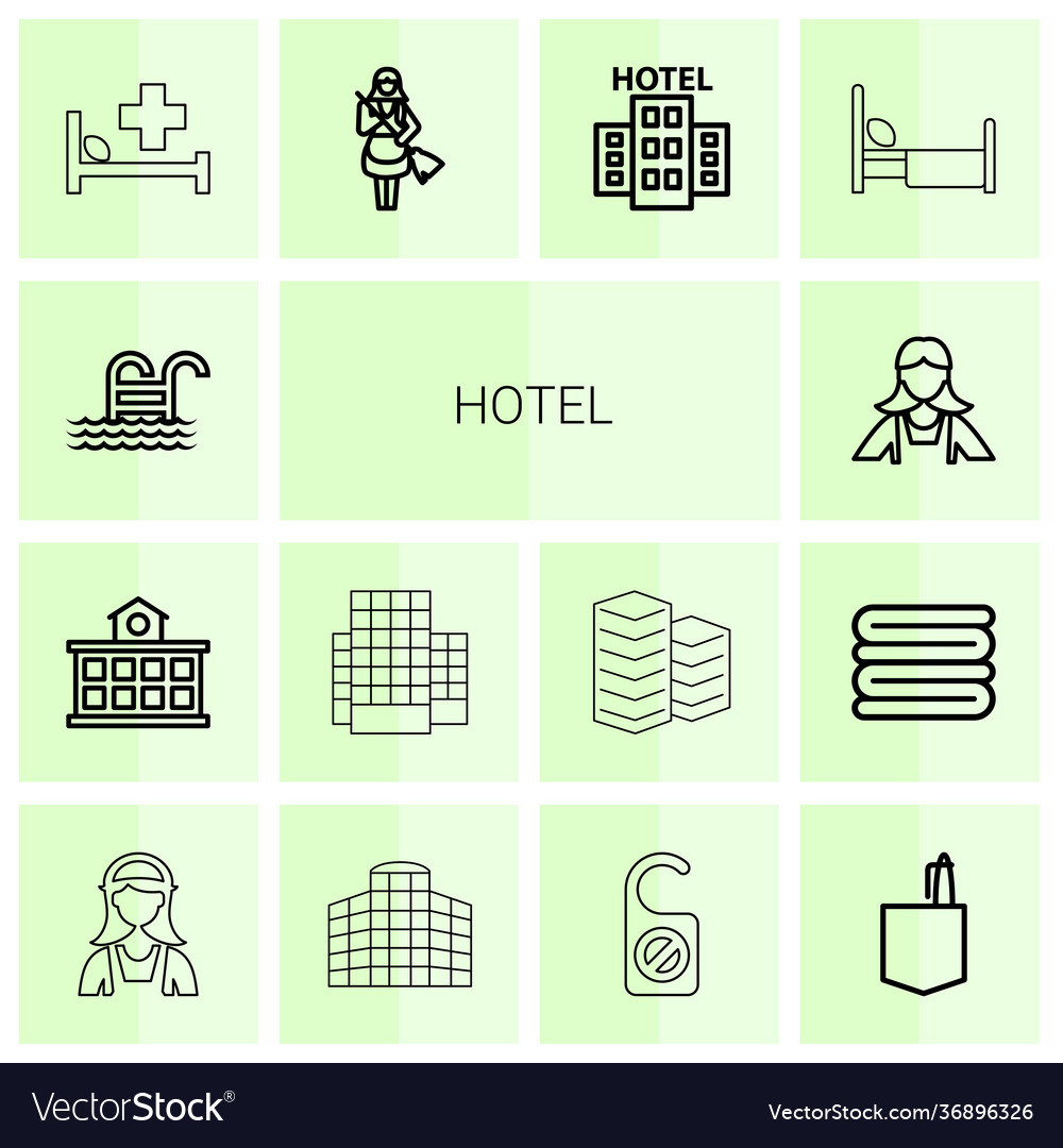 Hotel icons