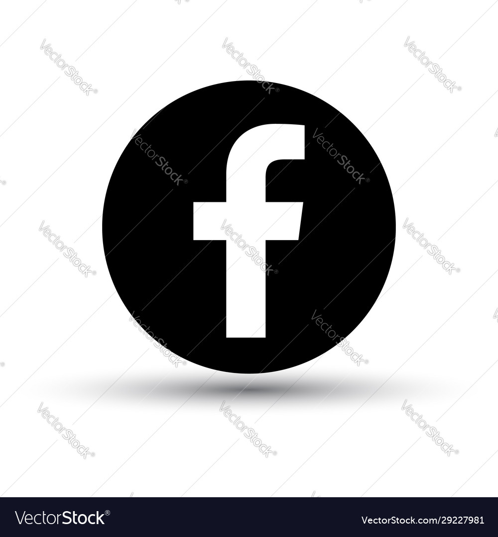 Facebook Logo Icon Black