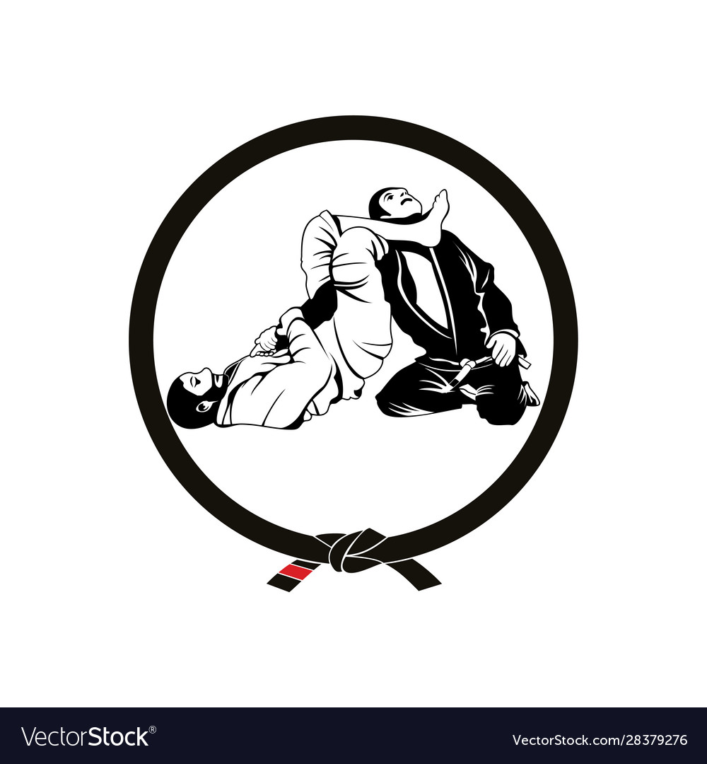 Jiu jitsu logo Royalty Free Vector Image - VectorStock