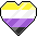 NonbinaryHeart Discord Emoji