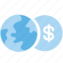 business, currency, dollar, exchange, exchange money, globe, money