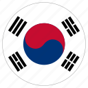 circle, country, flag, south korea