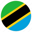 circle, country, flag, tanzania