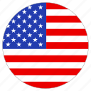 circle, country, flag, usa