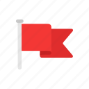 banner, flag, red flag, notification